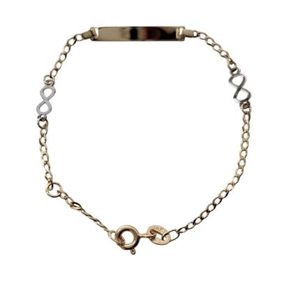 Imagen de PUL-092-9K - PULSERA BB 9K