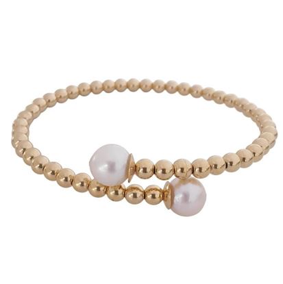 Imagen de PUL-075 - PULSERA DE ORO Y TITANIO