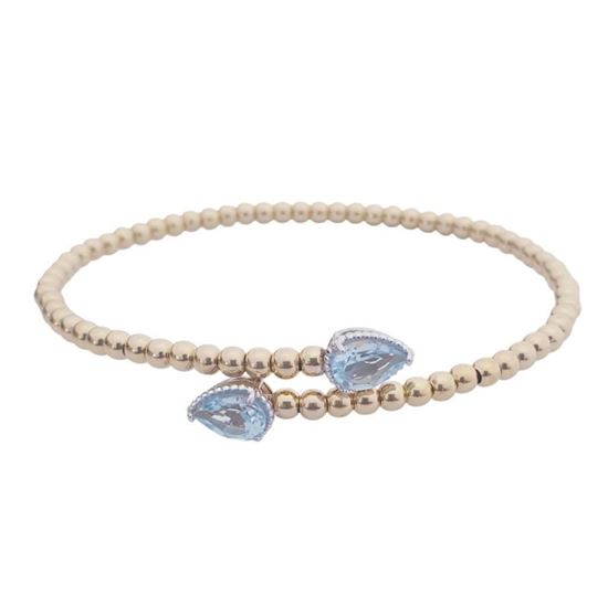 Imagen de PUL-067 - PULSERA ORO Y ALMA DE TITANIO