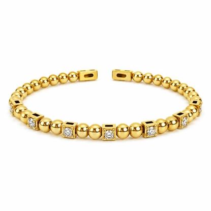 Imagen de PUL-113 - PULSERA ORO Y TITANIO
