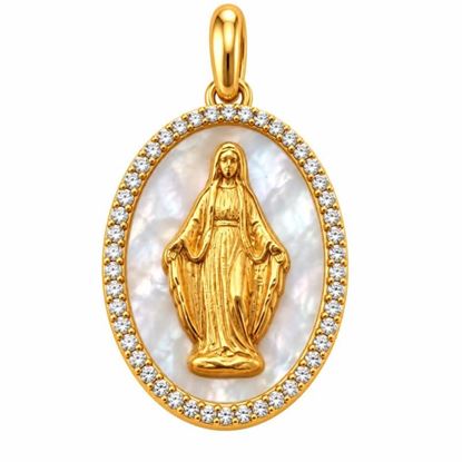 Imagen de COL-1165-4P - MEDALLA 18x14MM