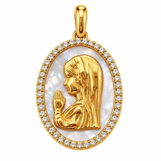Imagen de COL-1165-3P - MEDALLA 18x14MM