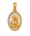 Imagen de COL-1164-3P - MEDALLA 14x10MM
