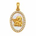 Imagen de COL-1164-1P - MEDALLA 14x10MM